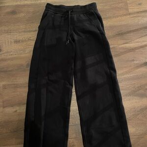 Black Wide-Leg Sweatpants